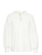 Culture Culio Iris Lace Shirt Kräm