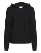 Object Objmilu Ls Re Knit Hoodie Noos Svart