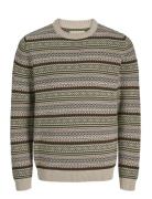 Jack & J S Jprblunorwegian Knit Crew Neck Kräm