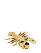 Anna + Nina Lobster Candle Holder Guld