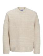 Jack & J S Jorwinter Space Dye Knit Styd Aw24 Beige