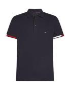 Tommy Hilfiger Flag Cuff Slim Polo Marinblå