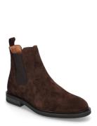 J. Lindeberg Chelsea Suede Boot Brun