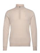 J. Lindeberg Kiyan Light Merino Quarter Zip Beige