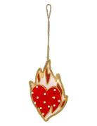 Anna + Nina Sacred Heart Ornament Multi/patterned