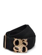 Dante6 D6 Motif Logo Tape Belt Gold Svart