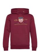 GANT Archive Shield Hoodie Röd