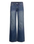 Monki Imoo Low Wide Jeans Blå