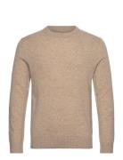 Jack & J S Jprlambswool Knit Crew Neck Ln Beige