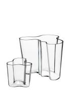 Iittala Aalto Vase Set 160+95Mm Clear Nude