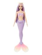 Barbie A Touch Of Magic Mermaid Doll With Lilac Hair, Purple Tail And ...