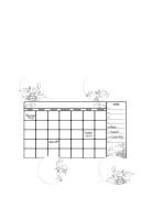 RoomMates Wallstickers - Whiteboard Calendar Vit