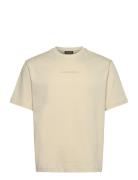 J. Lindeberg Hale Heavy Logo T-Shirt Kräm