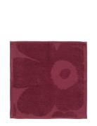 Marimekko Home Unikko Solid Minitowel 32X32Cm Burgundy