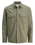 Jack & J S Jprccraymond Spring Solid Overshirt Sn Khaki Green