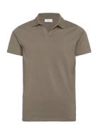 Lindbergh Stretch Polo Shirt S/S Khaki Green