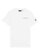 Lyle & Scott Script Embroidered T-Shirt Vit
