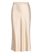Ahlvar Gallery Hana Long Silk Skirt Kräm