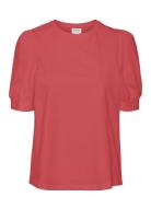Vero Moda Vmkerry 2/4 O-Neck Top Vma Jrs Röd