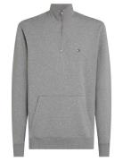 Tommy Hilfiger Essential Terry 1/4 Zip Grå