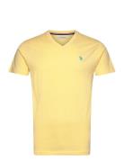 U.S. Polo Assn. Uspa T-Shirt V-Neck Cem Men Gul