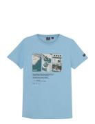 Indian Blue Jeans T-Shirt Print Blå
