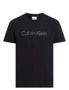 Calvin Klein Textured Embroidery Logo T-Shirt Svart