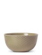 Lyngby Porcelæn Rhombe Earth Serveringsskål Ø17.5 Cm Clay Beige