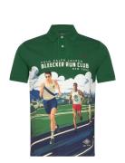 Polo Ralph Lauren Custom Slim Fit Print Mesh Polo Shirt Grön