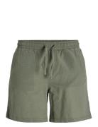 Jack & J S Jpstjaiden Summer Linen Blend Short Sn Khaki Green
