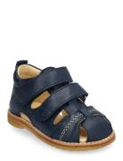 ANGULUS Sandals - Flat - Closed Toe - Marinblå