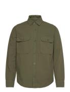 Mads Nørgaard Dyed Canvas Skyler Shirt Fav Grön