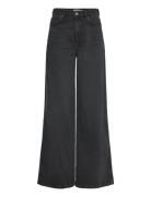 Mango High-Rise Wideleg Jeans Grå