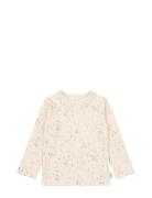 Petit Piao T-Shirt L/S Printed Kräm