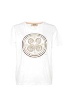 MOS MOSH Mmzano O-Ss Embroidery Tee Vit
