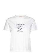 GANT Reg Graphic Ss T-Shirt Vit