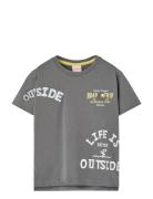 Boboli Knit T-Shirt Grå