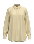 Selected Femme Slfemma-Sanni Ls Striped Shirt Gul