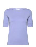 Rosemunde Rwnanna 2/4 Boatneck T-Shirt Blå