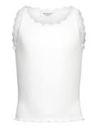 Rosemunde Kids Rkbalta Modal Sl Short Lace Top Vit