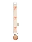 Cam Cam Copenhagen Embroidered Pacifier Holder - Gots Rosa