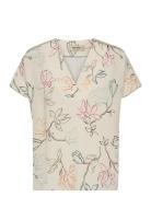 MOS MOSH Mmmargie Leavy Blouse Kräm