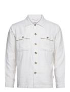 Lindbergh Cotton Linen Blazer Vit