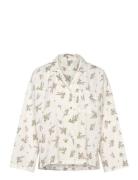 Lindex Pyjama Shirt Seersucker Kräm