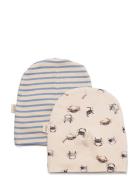 Petit Piao Beanie Hat 2 Pack Beige