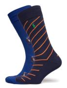 Polo Ralph Lauren Allover Pony & Striped Sock 2-Pack Multi/patterned