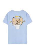 THE ANIMALS OBSERVATORY Rooster Kid T-Shirt Soft Blue Blå