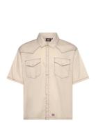 Dickies River Ranch Work Shirt Ss Beige