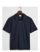 GANT Linen Ss Polo Blå