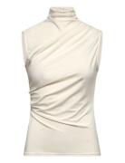 Rosemunde Rwbillie Sl Drape Top Kräm